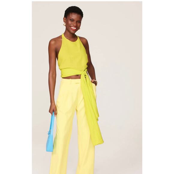 Esteban Cortazar Green Tie Around Top XS - Picture 1 of 14